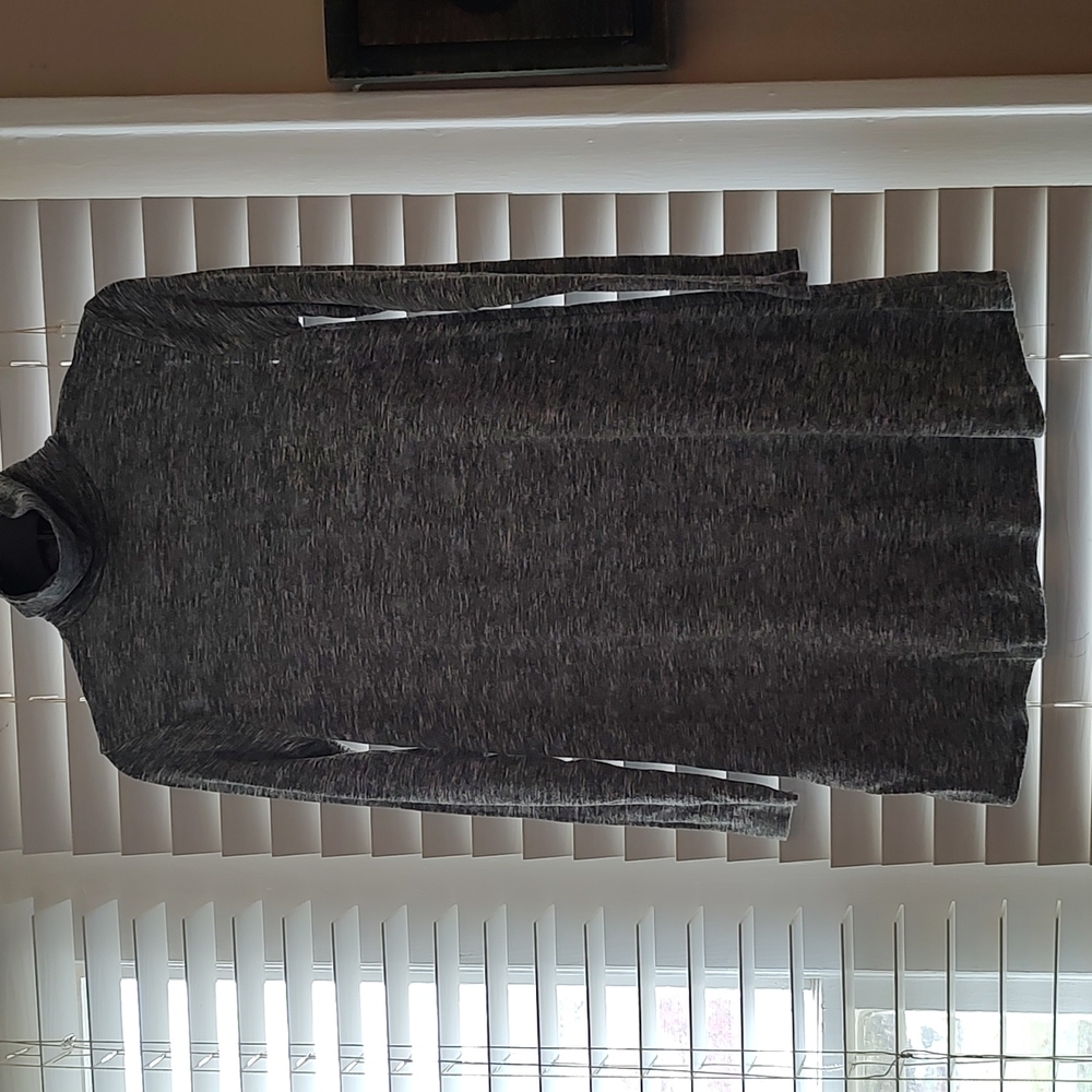 Forever 21 Heathered Green Tunic Turtleneck Sweater